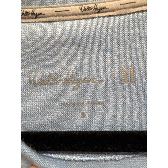 Walter Hagen Midweight Pique Men's 1/4 Zip Golf Sweater, Blue, Size S, NWT - Picture 2 of 5